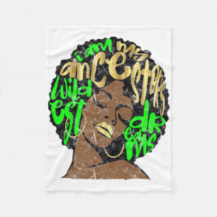 Cobertor De Velo Eu Sou Os Sonhos Dos Meus Ancestrais Rainha Afro N