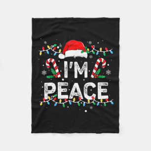 Cobertor De Velo Eu Sou Paz Eu Vim Em Paz Camiseta Divertida Casal