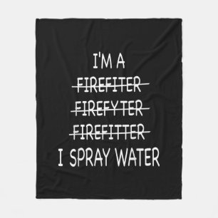 Cobertor De Velo Eu Sou Um Bombeiro Engraçado Mens I Spray Water F