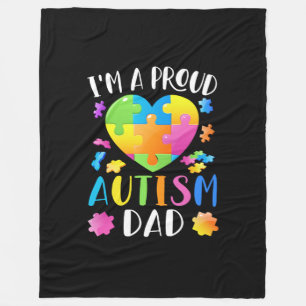 Cobertor De Velo Eu sou um Pai Autismo orgulhoso Sensibilização