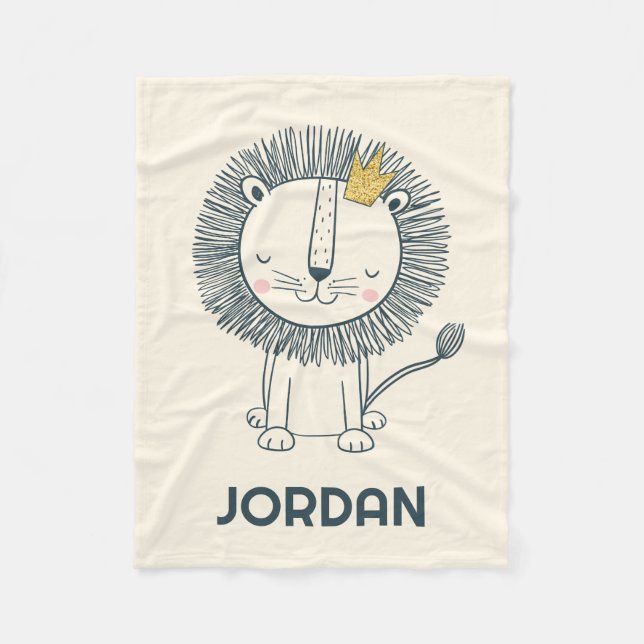 Cobertor De Velo Eu sou um pequeno rei (Frente)