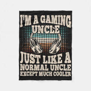 Cobertor De Velo Eu sou um retrato de jogos Tio Engraçado, jogador