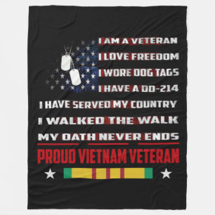 COBERTOR DE VELO EU SOU UM VETERANO