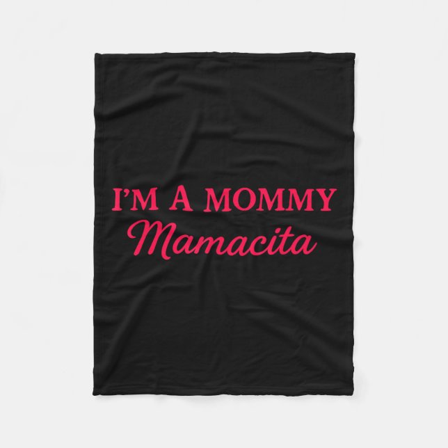 Cobertor De Velo Eu Sou Uma Mamãe Mamacita (Frente)