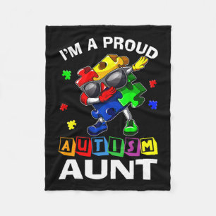Cobertor De Velo Eu sou uma tia autista orgulhosa Tia Autismo Sensi