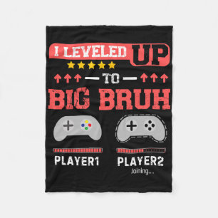 Cobertor De Velo Eu Subi de Nível Para Grande Irmão Gamer Divertido