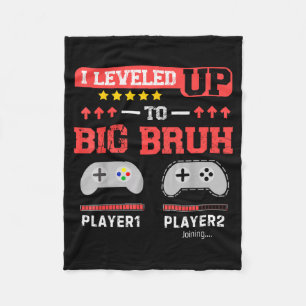 Cobertor De Velo Eu Subi de Nível Para Grande Irmão Gamer Engraçado