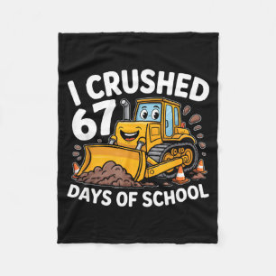 Cobertor De Velo Eu Superei 67 Dias De Escola 67º Dia De Escola Men