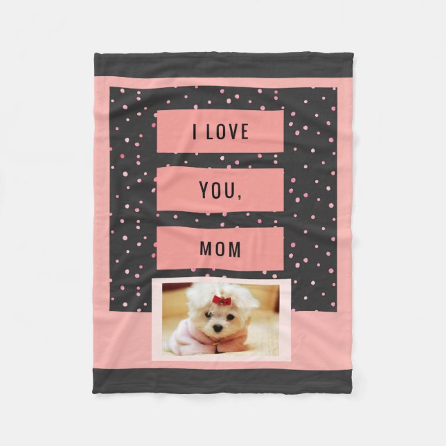 Cobertor De Velo Eu te amo cobertura feita sob encomenda da foto do (Frente)