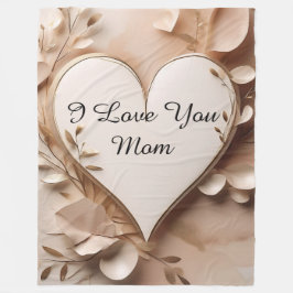 Cobertor De Velo Eu Te Amo Mãe