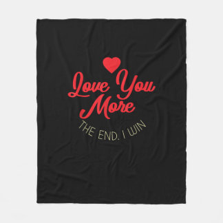 Cobertor De Velo Eu te amo mais se eu ganhar Piada de estilo de Val