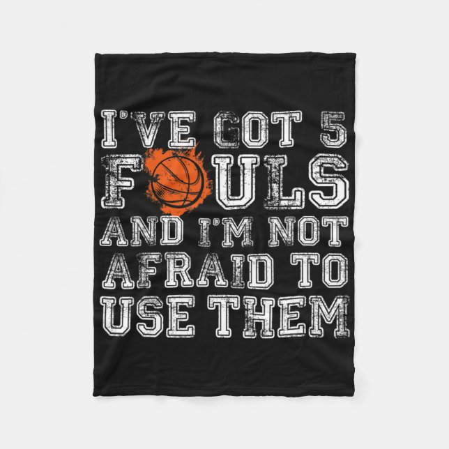 Cobertor De Velo Eu tenho cinco caras de Bysketbyll para homens mul (Frente)