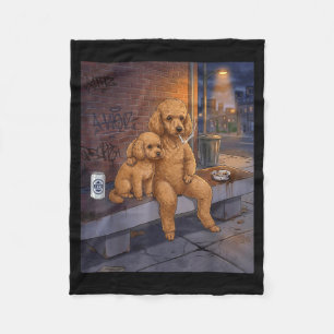 Cobertor De Velo Eu Tenho Esse Cachorro Em Mim Funny Poodle Fumando