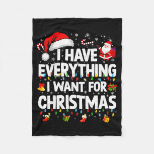 Cobertor De Velo Eu Tenho Tudo Que Quero Para O Natal Casal Xmas