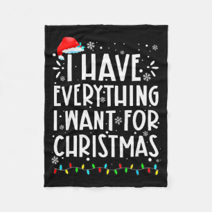 Cobertor De Velo Eu Tenho Tudo Que Quero Para O Natal Sou Eu Que So
