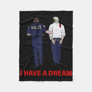 Cobertor De Velo Eu Tenho Um Sonho Divertido Frase da Polícia de Tr