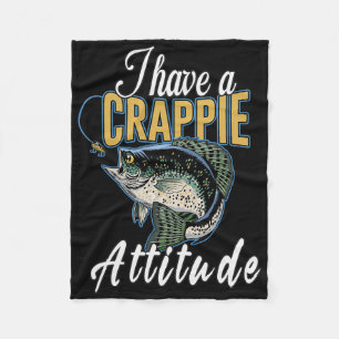 Cobertor De Velo Eu Tenho Uma Atitude De Pesca Crappie