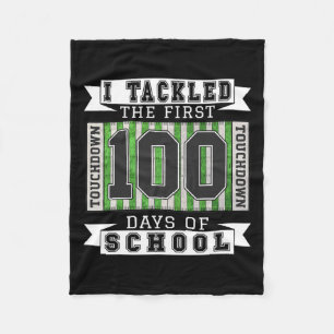 Cobertor De Velo Eu Tirei Os Primeiros 100 Dias De Escola - Futebol