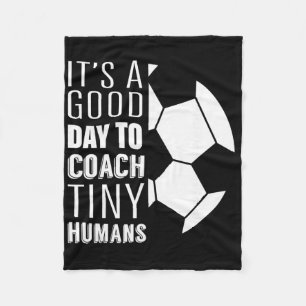 Cobertor De Velo Eu Treino Humanos Minúsculos Treinador de Futebol