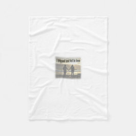 Cobertor De Velo Eu tropecei e me apaixonei