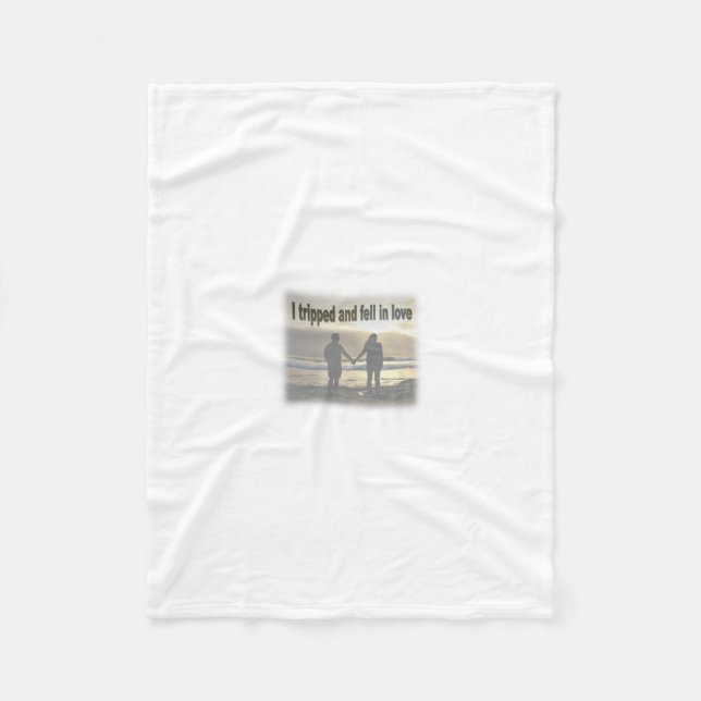 Cobertor De Velo Eu tropecei e me apaixonei (Frente)