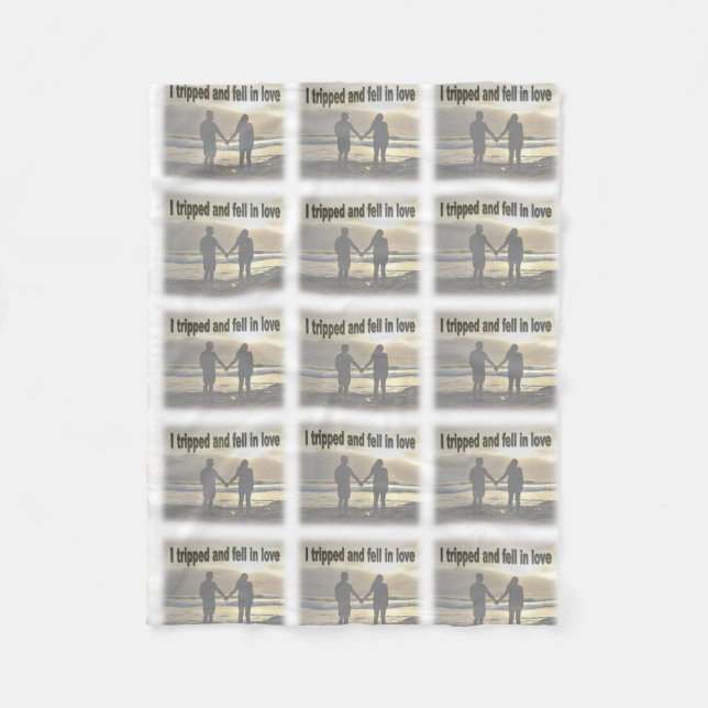 Cobertor De Velo Eu tropecei e me apaixonei (Frente)