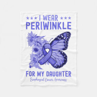 Cobertor De Velo Eu Uso Periwinkle Para o Câncer Esofágico da Minha