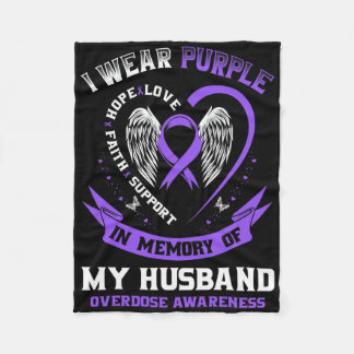 Cobertor De Velo Eu Uso Roxo Em Memória do Vício do Meu Marido Sobr