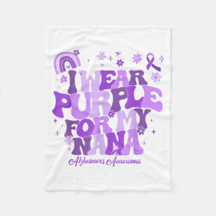 Cobertor De Velo Eu uso roxo para a demência da minha nana alzheime