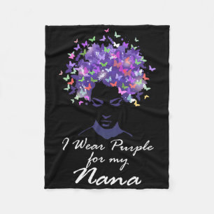 Cobertor De Velo Eu Uso Roxo Para o Meu Apoio à Mãe Nana Heimerhei