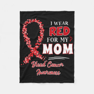 Cobertor De Velo Eu Uso Vermelho Para a Minha Mãe Fita Vermelha Con