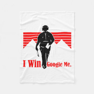 Cobertor De Velo Eu Vencio Camisa Silhueta Retro Motivacional Googl