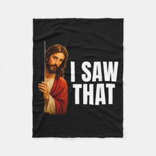 Cobertor De Velo Eu Vi Aquele Jesus Espiando Meme Lembrança Diverti