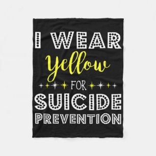 Cobertor De Velo Eu Visto Amarelo Para A Sensibilização Para A Prev