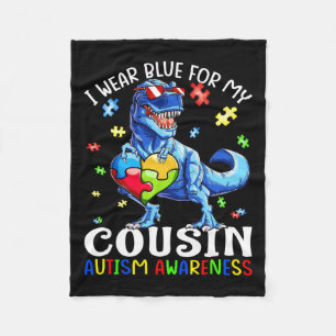 Cobertor De Velo Eu Visto Azul Para Meu Primo Autismo Sensibilizaçã