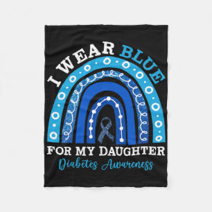 Cobertor De Velo Eu Visto Azul Para Minha Filha, Diabetes Tipo 1