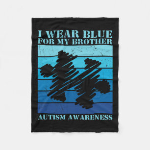 Cobertor De Velo Eu Visto Azul Para O Meu Irmão Crianças Autistas A