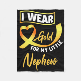 Cobertor De Velo Eu Visto Dourado Para O Meu Pequeno Cancer De Infâ