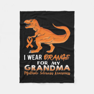Cobertor De Velo Eu Visto Laranja Para Minha Avó Dinossauro Múltipl