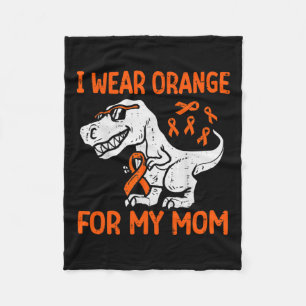 Cobertor De Velo Eu Visto Laranja Para Minha Mãe Dinossauro Múltipl