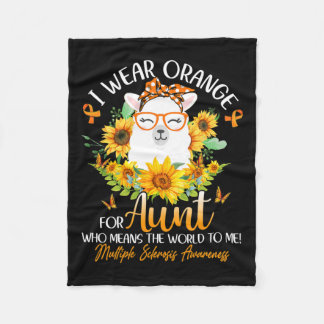 Cobertor De Velo Eu Visto Laranja Para Minha Tia Sra. Conscientista