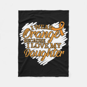 Cobertor De Velo Eu Visto Laranja Porque Eu Amo Minha Filha De Leuc