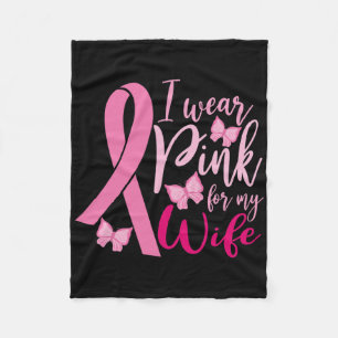Cobertor De Velo Eu Visto Rosa Para A Consciência Do Cancer 1 Da Mi