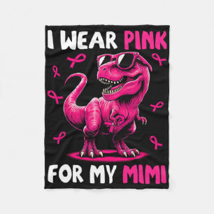 Cobertor De Velo Eu Visto Rosa Para A Minha Mimi T-rex Dinossaur Br