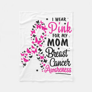 Cobertor De Velo Eu Visto Rosa Para Minha Mãe Cancer Sensibilização