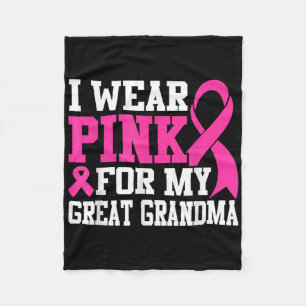 Cobertor De Velo Eu Visto Rosa Para O Cancer Da Minha Avó Excelente