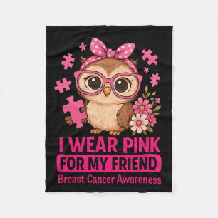 Cobertor De Velo Eu Visto Rosa Para O Meu Amigo Cancer De Mama Fofo