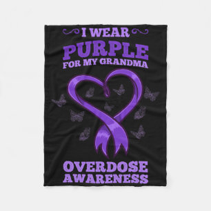 Cobertor De Velo Eu Visto Roxo Para A Minha Vovó Sensibilizar