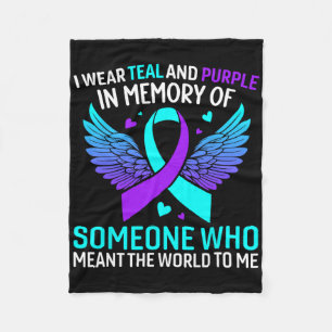 Cobertor De Velo Eu Visto Teal E Roxo Para Alguém Que Quer Dizer O