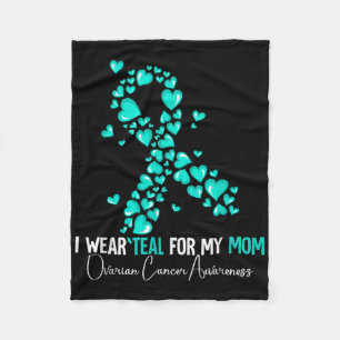 Cobertor De Velo Eu Visto Teal Para Minha Mãe Conhecer Câncer de ov